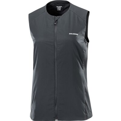 Salomon Women's Mountain Flex Hybrid Vest Deep Black S Salomon Women's Mountain Flex Hybrid Vest Deep Black S