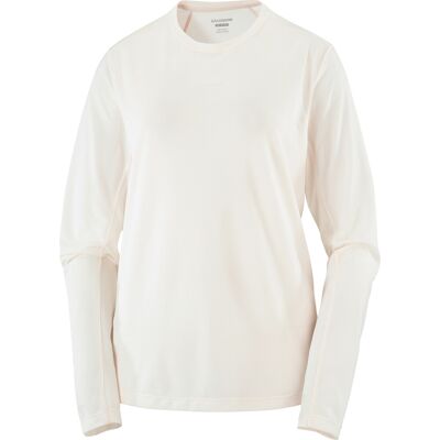 Salomon Women's Shkout Core Long Sleeve Tee Whisper White XL Salomon Women's Shkout Core Long Sleeve Tee Whisper White XL