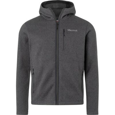 Marmot Men's Drop Line Full Zip Hoody Black Heather L Marmot Men's Drop Line Full Zip Hoody Black Heather L