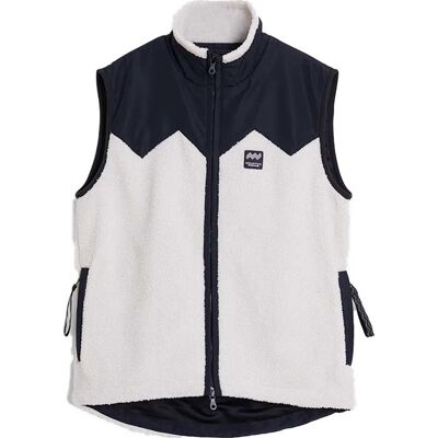 Mountain Works Unisex Pile Fleece Vest Ivory XS Mountain Works Unisex Pile Fleece Vest Ivory XS