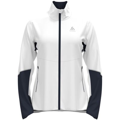 Odlo Women's Jacket Langnes White - Dark Sapphire XL Odlo Women's Jacket Langnes White - Dark Sapphire XL