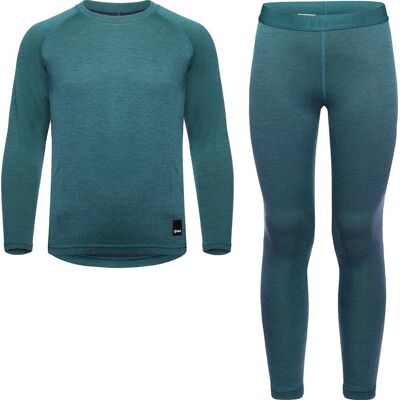 Urberg Juniors' Selje Merino-Bamboo Set Mediterranea/Blue Nights 122/128 Urberg Juniors' Selje Merino-Bamboo Set Mediterranea/Blue Nights 122/128
