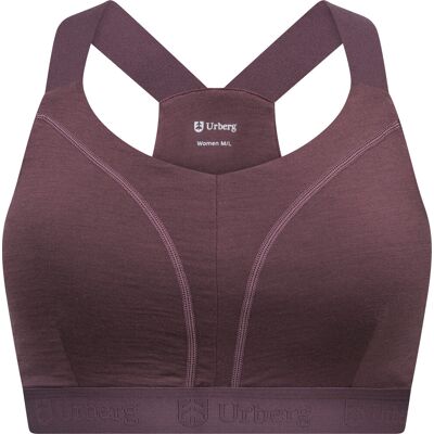 Urberg Women's Merino Wool Soft Bra Huckleberry XS/S Urberg Women's Merino Wool Soft Bra Huckleberry XS/S