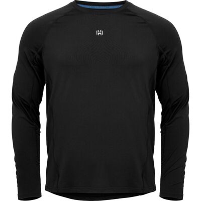 Hellner Men's Core Running Rn Long Sleeve Tee Black Beauty XXL Hellner Men's Core Running Rn Long Sleeve Tee Black Beauty XXL
