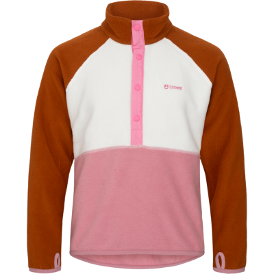 Urberg Junior's Colour Block Fleece Sweater Fox Glove 98/104 Urberg Junior's Colour Block Fleece Sweater Fox Glove 98/104