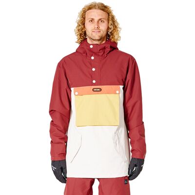 Rip Curl Men's Primative Anorak Jacket Maroon S Rip Curl Men's Primative Anorak Jacket Maroon S