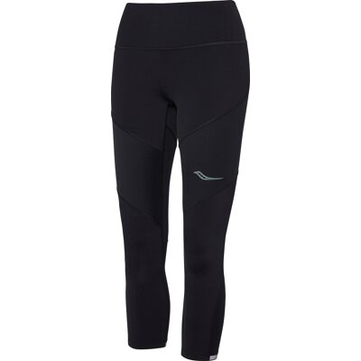 Saucony Women's Time Trial Crop Tight Black XS Saucony Women's Time Trial Crop Tight Black XS