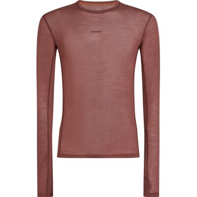 Icebreaker Men's Merino 75 Cool-Lite Featherlight Longleeve Crewe Carob L Icebreaker Men's Merino 75 Cool-Lite Featherlight Longleeve Crewe Carob L