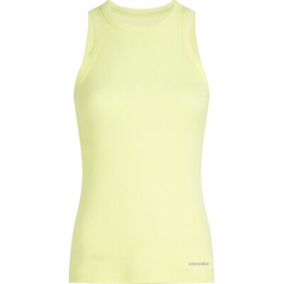 Icebreaker - MERINO BLEND RIB LOTUS TANK - Gul - Tanktop Icebreaker - MERINO BLEND RIB LOTUS TANK - Gul - Tanktop