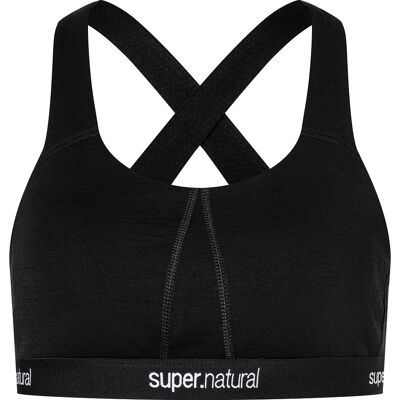 super.natural Women's Feel Good Bra Jet Black XS super.natural Women's Feel Good Bra Jet Black XS