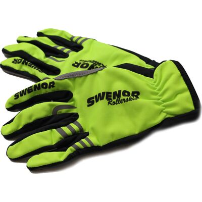 Swenor Unisex Rollerski Gloves Narrow Yellow/Black 6S Swenor Unisex Rollerski Gloves Narrow Yellow/Black 6S