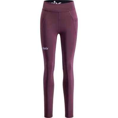 Swix Women's Pace High Waist Tights Plum S Swix Women's Pace High Waist Tights Plum S
