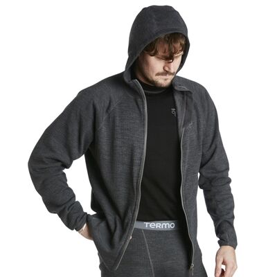 TERMO - Wool Original 2.0 - Grå - Herr - Full Zip Hoodie TERMO - Wool Original 2.0 - Grå - Herr - Full Zip Hoodie
