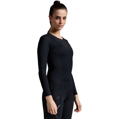 2XU Women's Core Compression Long Sleeve Black/no Logo M 2XU Women's Core Compression Long Sleeve Black/no Logo M