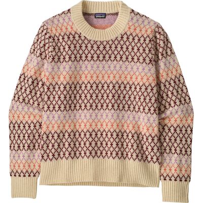 Patagonia Women's Recycled Wool-Blend Crewneck Sweater Starlight: Dark Natural L Patagonia Women's Recycled Wool-Blend Crewneck Sweater Starlight: Dark Natural L