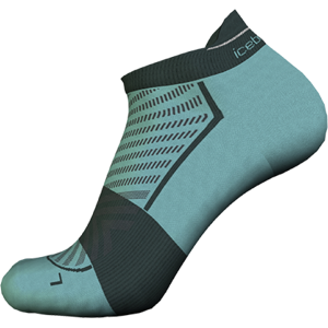 Icebreaker Men Merino Run+ Ultralight Micro Cloud Ray/Fathom Green 44.5-46.5, Cloud Ray/Fathom Grn