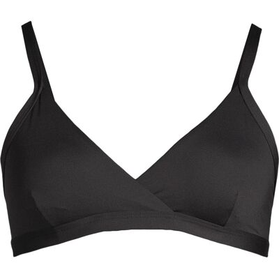 Casall Women's Overlap Bikini Top Black 34 Casall Women's Overlap Bikini Top Black 34