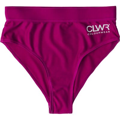 ColourWear Women's High Waist Bikini Bottom Purple XS ColourWear Women's High Waist Bikini Bottom Purple XS