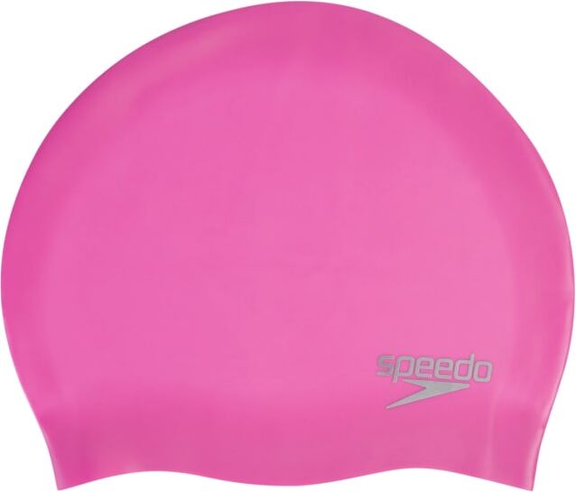 Speedo Plain Moulded Silicone Cap Rosa Speedo Plain Moulded Silicone Cap Rosa