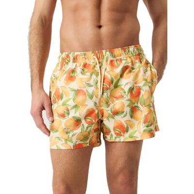 Björn Borg Men's Borg Print Swim Shorts BB Summer Peach 1 L Björn Borg Men's Borg Print Swim Shorts BB Summer Peach 1 L