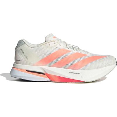 Adidas Men's Adizero Boston 13 Off White / Lucid Orange / Grey 42 Adidas Men's Adizero Boston 13 Off White / Lucid Orange / Grey 42