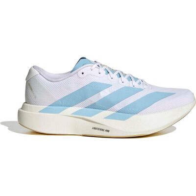 Adidas Men's Adizero Evo SL Cloud white/Cloud blue/Magold 42 Adidas Men's Adizero Evo SL Cloud white/Cloud blue/Magold 42