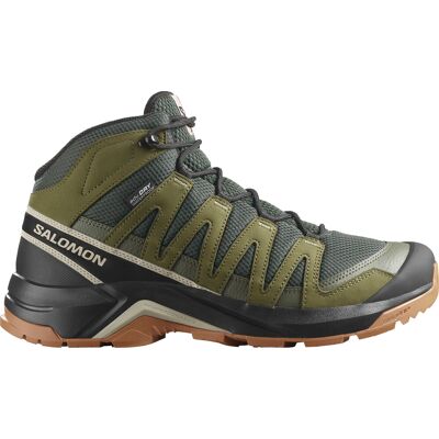 Salomon Men's X-Adventure Recon Mid GORE-TEX Peat/martini Olive/oxford Tan 44 Salomon Men's X-Adventure Recon Mid GORE-TEX Peat/martini Olive/oxford Tan 44