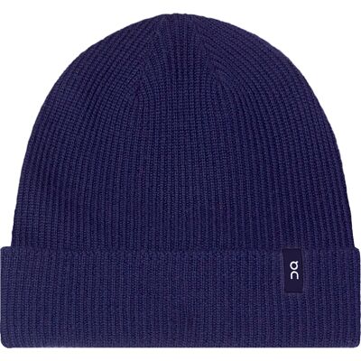 On Unisex Merino Beanie Midnight eSize On Unisex Merino Beanie Midnight eSize