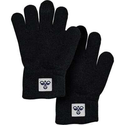 Hummel Hmljr Knit Gloves 2-Pack Black 4/8 Hummel Hmljr Knit Gloves 2-Pack Black 4/8