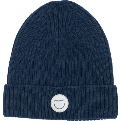 Viking Kids' Play Wool Rib Beanie Navy 46-48 Viking Kids' Play Wool Rib Beanie Navy 46-48