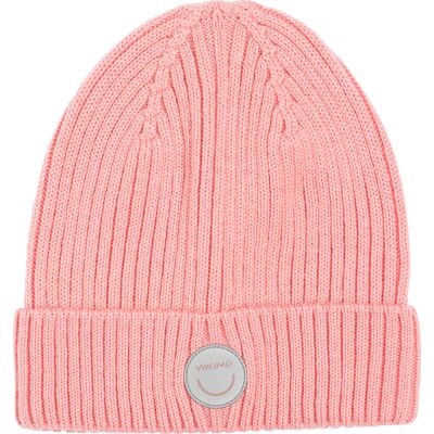 Viking Kids' Play Wool Rib Beanie Light Pink 46-48 Viking Kids' Play Wool Rib Beanie Light Pink 46-48