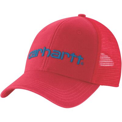 Carhartt Canvas Mesh-Back Logo Graphic Cap Fire Red OneSize Carhartt Canvas Mesh-Back Logo Graphic Cap Fire Red OneSize
