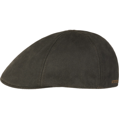 Stetson Men's Herringbone Duck Flat Cap Mud-Black 60-61/XL Stetson Men's Herringbone Duck Flat Cap Mud-Black 60-61/XL