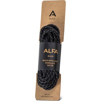 Alfa Shoe laces Black 220 cm Alfa Shoe laces Black 220 cm