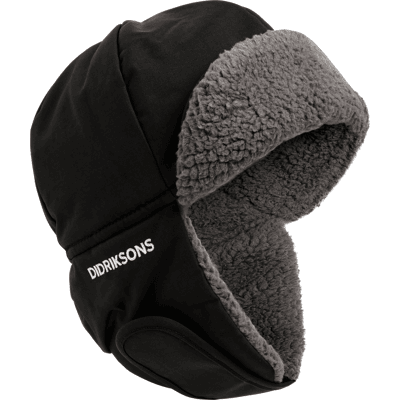 Didriksons Kids' Biggles Cap Black 50 Didriksons Kids' Biggles Cap Black 50