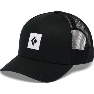 Black Diamond Men's Trucker Hat Black-black-white Icon Patch OneSize Black Diamond Men's Trucker Hat Black-black-white Icon Patch OneSize