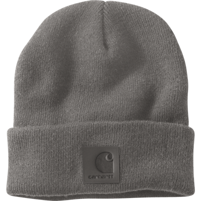 Carhartt Leatherette Watch Cap Beanie Mud Gray One Size Carhartt Leatherette Watch Cap Beanie Mud Gray One Size