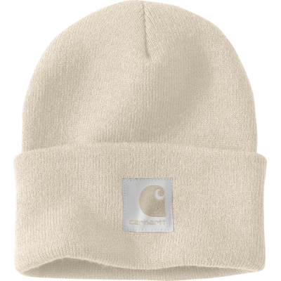 Carhartt Satin Lined Cuffed Beanie Oat Milk One Size Carhartt Satin Lined Cuffed Beanie Oat Milk One Size