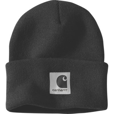 Carhartt Satin Lined Cuffed Beanie Black One Size Carhartt Satin Lined Cuffed Beanie Black One Size