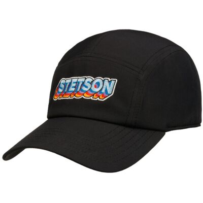 Stetson 5-Panel Stacked Letters Cap Black OSFA Stetson 5-Panel Stacked Letters Cap Black OSFA