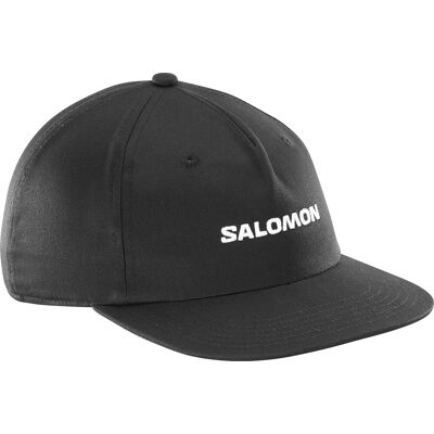 Salomon Logo Flat Cap Deep Black L/XL Salomon Logo Flat Cap Deep Black L/XL