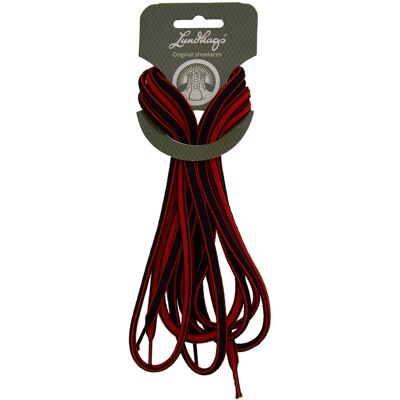 Lundhags Shoe Laces 150 cm Black/Red 150 cm Lundhags Shoe Laces 150 cm Black/Red 150 cm