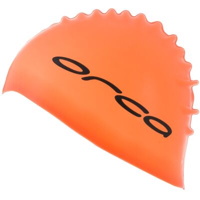 Orca Silicone Swim Cap High Vis Orange OneSize Orca Silicone Swim Cap High Vis Orange OneSize