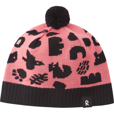 Reima Kids' Beanie Kuviot Pink Coral 48-50 Reima Kids' Beanie Kuviot Pink Coral 48-50