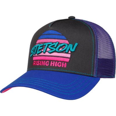 Stetson Trucker Cap Rising High Black/Blue OneSIze Stetson Trucker Cap Rising High Black/Blue OneSIze