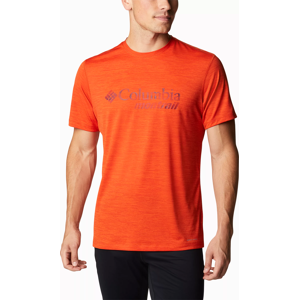 Columbia Men's Trinity Trail Graphic Tee Red Quartz S, Red Quartz