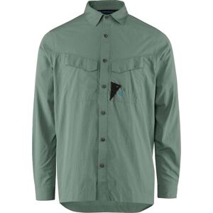 Klättermusen Men's Syn Long Sleeve Shirt Green Lake XL Klättermusen Men's Syn Long Sleeve Shirt Green Lake XL