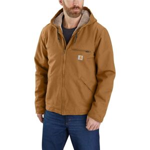 Carhartt Men's Washed Duck Sherpa Lined Jacket Brown M Carhartt Men's Washed Duck Sherpa Lined Jacket Brown M