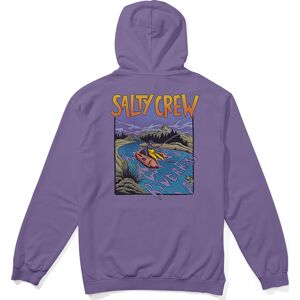Salty Crew Men's River Rats Hooded Fleece Purple Heart S Salty Crew Men's River Rats Hooded Fleece Purple Heart S