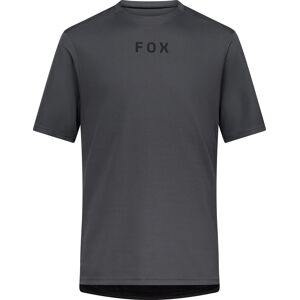 Fox Men's Ranger Short Sleeve Jersey Wordmark Dark Shadow L Fox Men's Ranger Short Sleeve Jersey Wordmark Dark Shadow L